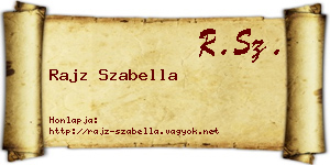 Rajz Szabella névjegykártya